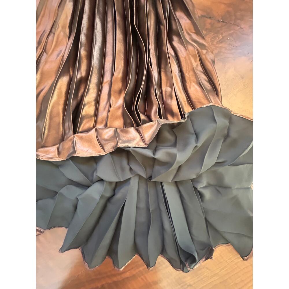 Georgia Hardinge x Free People Siren Bronze Metallic Midi Dress 8 - Picture 5 of 7